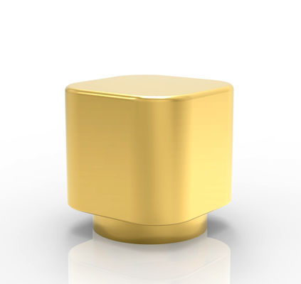 Προσαρμοσμένα σχέδιο χρυσά καλύμματα μπουκαλιών αρώματος Zamak χρώματος για το λαιμό Fea15