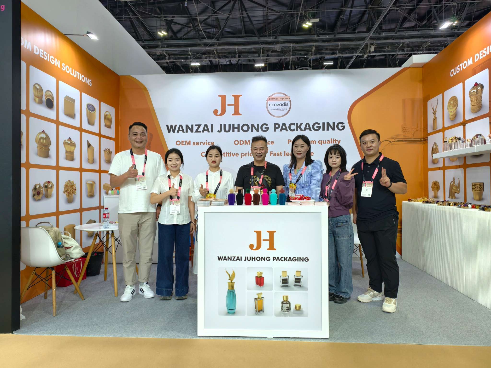 Τελευταία εταιρικά blogs για Juhong Packaging Shines στο Beautyworld Middle East 2025 στο Ντουμπάι, παρουσιάζοντας τα Luxury Zamak Perfume Closures