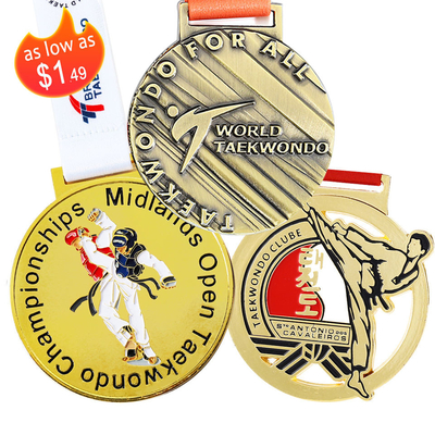 Τρέχοντας βραβείο κραμάτων ψευδάργυρου αθλητικών μεταλλίων μετάλλων συνήθειας μαραθωνίου τρισδιάστατο χρυσό