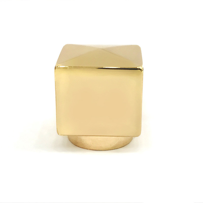 Δημιουργική ψευδάργυρου ΚΑΠ μπουκαλιών αρώματος Zamac μετάλλων μορφής κύβων κραμάτων χρυσή