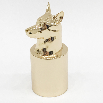 Υψηλή γυαλισμένη μετάλλων ΚΑΠ μπουκαλιών αρώματος Zamak σκυλιών αιφνιδιαστική