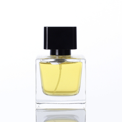Αγορά Χονδρικό 30ml 50ml 100ml τετραγωνικό διαφανές αρώματος γυαλιού μπουκαλιών Subpackage μπουκάλι αρώματος ψεκασμού κενό με το καπάκι online manufacture