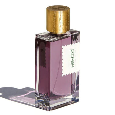 Αγορά Φυσική στερεά ξύλινη ΚΑΠ μπουκαλιών αρώματος τύπων κυλίνδρων με τη χρυσή τυπωμένη ύλη σε απευθείας σύνδεση κατασκευή