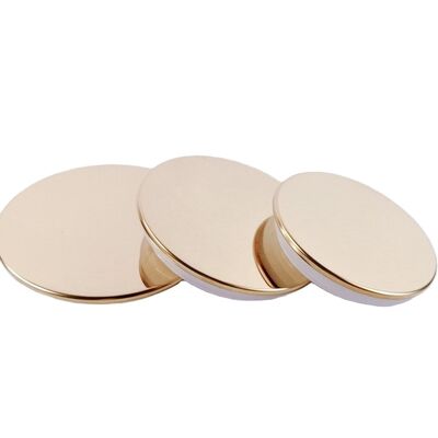 Αγορά Factory High End Zamac Candle Jar with Metal Candle Lid Gold Zinc Alloy Metal Lids  Bottle Caps & Closures for Candles online manufacture