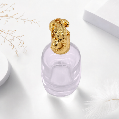 Αγορά Προσαρμοσμένο χρυσό υλικό Top Zamak Perfume Cap για κομψά καπάκια μπουκαλιών αρωμάτων διαδικτυακή κατασκευή