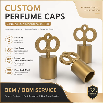 Αγορά Προσαρμοσμένα Crown Zamac Perfume Caps, Luxury Electroplated Zinc Alloy Fragrance Bottle Lids με χαραγμένο λογότυπο OEM ODM Wholesale Manufacturer διαδικτυακή κατασκευή