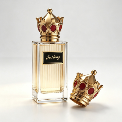 Αγορά Μαγνητικό σχήμα στέμματος Zamac Perfume Cap με ενσωματωμένο κόκκινο ρέινστεον και προσαρμόσιμο σχέδιο διαδικτυακή κατασκευή