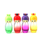 Έξοχο κινούμενων σχεδίων βαθμιαίο γυαλιού αρώματος μπουκαλιών βιδών στοματικού γυαλιού μπουκαλιών μπουκάλι γυαλιού αρώματος ταξιδιού φορητό συσκευασμένο