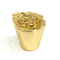 Ελαφριά χρυσά καλύμματα μπουκαλιών αρώματος αργιλίου Zamak χρώματος τύπων λουλουδιών συνήθειας