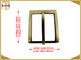 Square Metal Brass Belt Buckles Environmental Electroplated Zinc Alloy Material