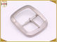 Custom Silver Plated Pin Belt Buckle / Mens Fashion Belt Buckles