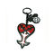 Η συνήθεια λογότυπών σας χάραξε την εξατομικευμένη μορφή καρδιών Keychains για τον