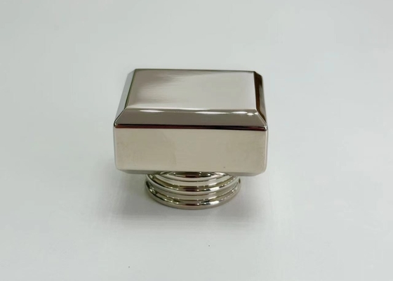 Λοξοπρεπείς ασημένιες καπάκια Zamak Perfume Zinc Alloy Καπάκια μπουκαλιών αρωμάτων