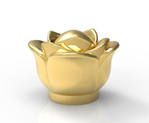 Καπάκι αρώματος σε σχήμα λουλουδιού με προσαρμοσμένο λογότυπο, Premium γυαλιστερό τετράγωνο καπάκι για Fea 15