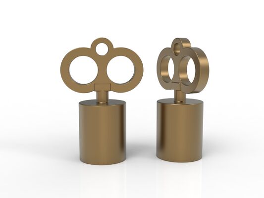 Καινούργιο εργοστασιακό σχέδιο, πολυτελή καπάκια μπουκαλιών αρώματος από ζαμάκ σε σχήμα κλειδιού, υψηλής ποιότητας, γυαλιστερά, από κράμα ψευδαργύρου