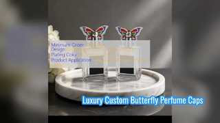 Προσαρμοσμένο καπάκι αρώματος Butterfly Zamac για Luxury Branding