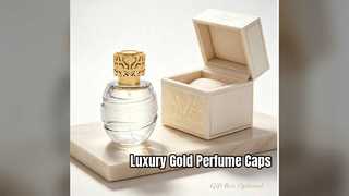 Luxury Hollow Floral Zamac Perfume Cap Gold Plated Lid